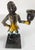 20th Century Decorative Bronze Painted Monkey Butler Candle Stick Holder For Sale - Image 11 of 14