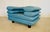 Vintage Postmodern Swedish Turquoise Leather Stacked Lounge Chair, 1980 For Sale - Image 11 of 18