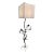 Vintage Bronze Floor Lamp with Parrots on Tree For Sale