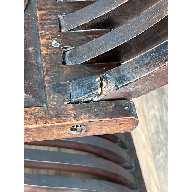 Antique Italian Renaissance Walnut Savonarola Chair C. Late 19th Century For Sale - Image 9 of 12