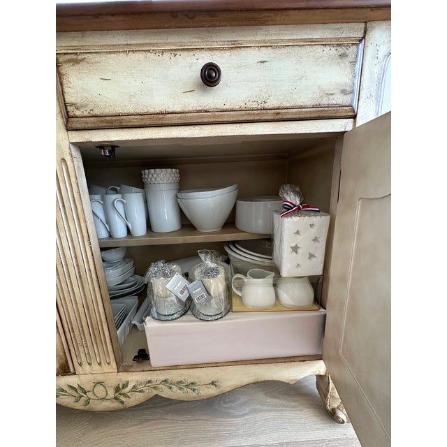 Mediterranean Vintage Italian Mid-Century Dining Buffet For Sale - Image 3 of 8