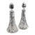 Pair of Small Antique Scent Bottles, English, Perfume Decanter, Silver Collar For Sale