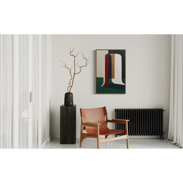 A subtle dialogue between structure and fluidity, this abstract composition explores the beauty of balance through a...