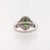 Stunning Chrome Diopside Ring With Earth Mined Diamonds: Solid 14k Gold 7x5mm, Size 6.75 For Sale - Image 11 of 13