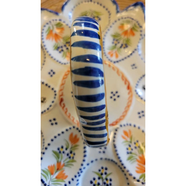 Late 20th Century Henri Quimper Oyster Serving Platter For Sale In Miami - Image 6 of 8
