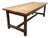 Antique Farmhouse Table in Oak and Elm, 1870s For Sale