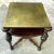 Antique English Walnut End Table With Brass Top For Sale - Image 10 of 12