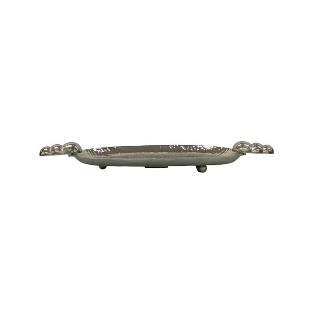 Kenneth Ludwig Chicago Calder Silver Tray Wall Decor For Sale - Image 4 of 11