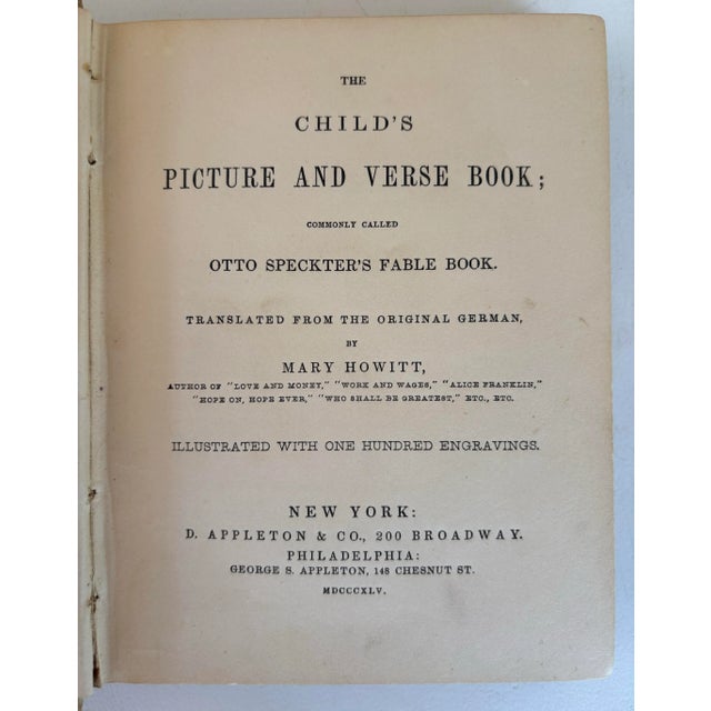 Mary Howitt’s Picture & Verse Book 1845 Inscribed With Hovey Provenance For Sale In Charleston - Image 6 of 12