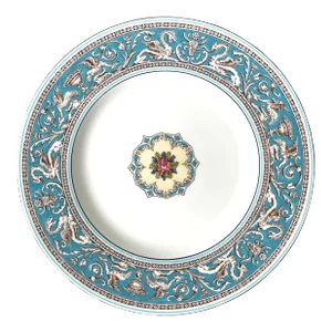 Wedgwood Florentine Dinner Plate, 10.75", Turquoise, Vintage