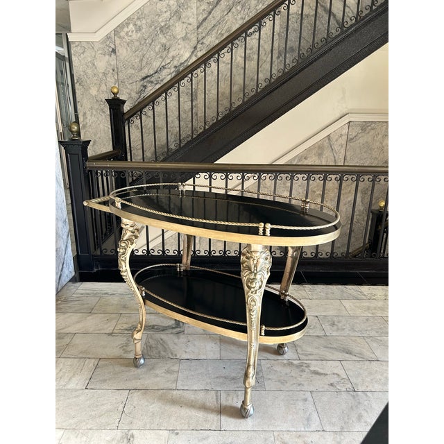 1970s Hollywood Regency Serving Trolley For Sale In Los Angeles - Image 6 of 12