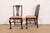 Baker Furniture Style Chippendale Carved Mahogany Dining Chairs, Set of Eight For Sale - Image 9 of 11