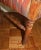 Taffeta & Silk Striped Carved Details Arm Chair For Sale In San Diego - Image 6 of 7