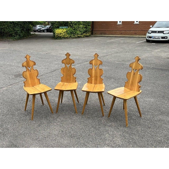 Mid-Century Ash Chairs, Set of 4 For Sale - Image 14 of 15