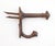 Antique cast iron double arm wall hooks with tack ends. Good condition with rusted surface wear from prior use. The nails...