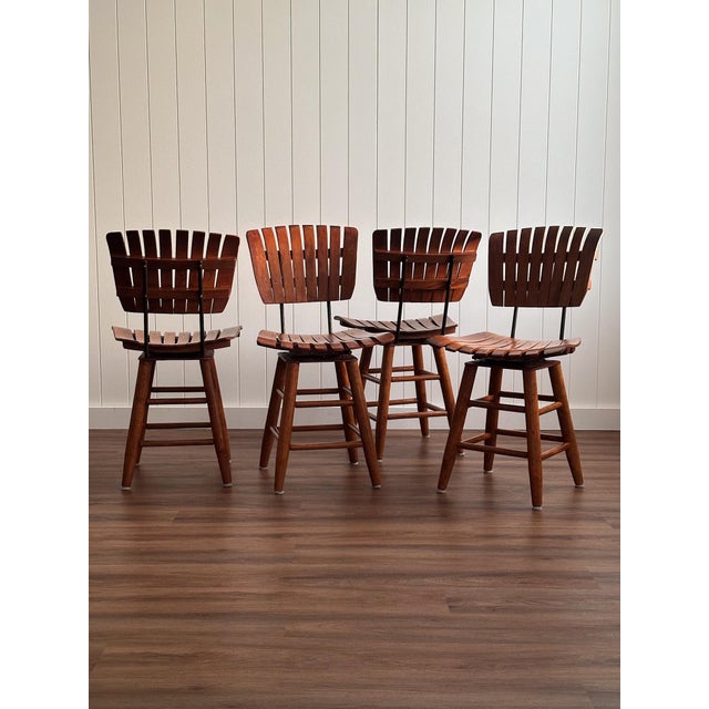 Mid-Century Modern Mid Century Modern Dining Chairs Attributed to Arthur Umanoff, Set of 4 For Sale - Image 3 of 15