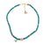 Contemporary Lucky Heart & Butterfly Turquoise Charm Necklace For Sale - Image 3 of 9