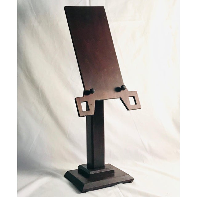 Charles Rohlfs Style Arts and Crafts Table Top Book Stand Chairish