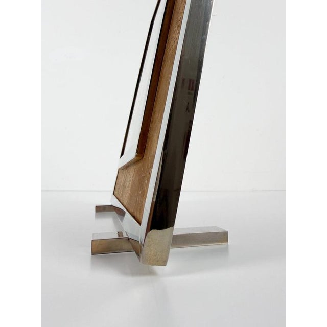 Large Italian Rectangular Picture Frame in Chrome, Acrylic Glass and Cork, 1970s For Sale - Image 16 of 18