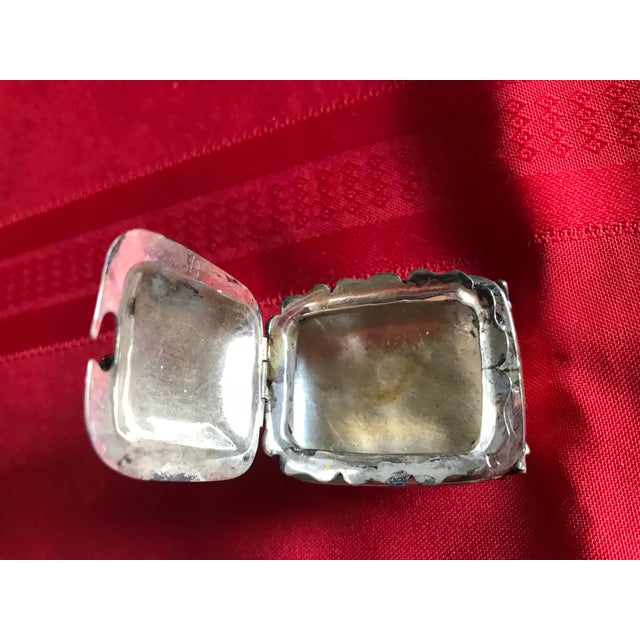 Mid 20th Century Vintage Sterling Silver Victorian Footed Salt Cellar Made in Mexico For Sale - Image 5 of 11