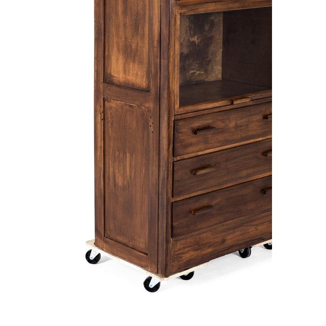 Tall Glazed Haberdashery Cabinet For Sale - Image 16 of 18