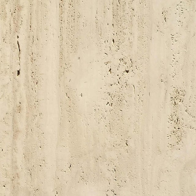 Contemporary Doris Oval Pedestal Dining Table in Travertine and Cast Bronze by Fred&Juul For Sale - Image 3 of 4