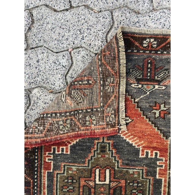 1960s 1960s Vintage Turkish Dark Rug For Sale - Image 5 of 6