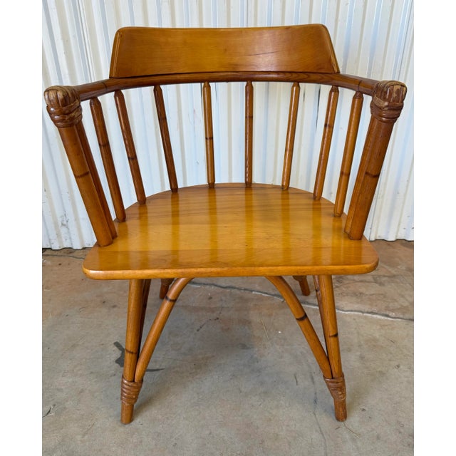 Vintage Heywood Wakefield Ashcraft Line Captains Chairs – Set of 2 For Sale In Mobile - Image 6 of 12