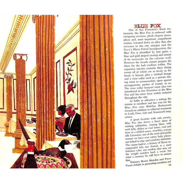 "Restaurants of San Francisco" Book 1963 Picot, Leonce [Edited By] For Sale - Image 9 of 12