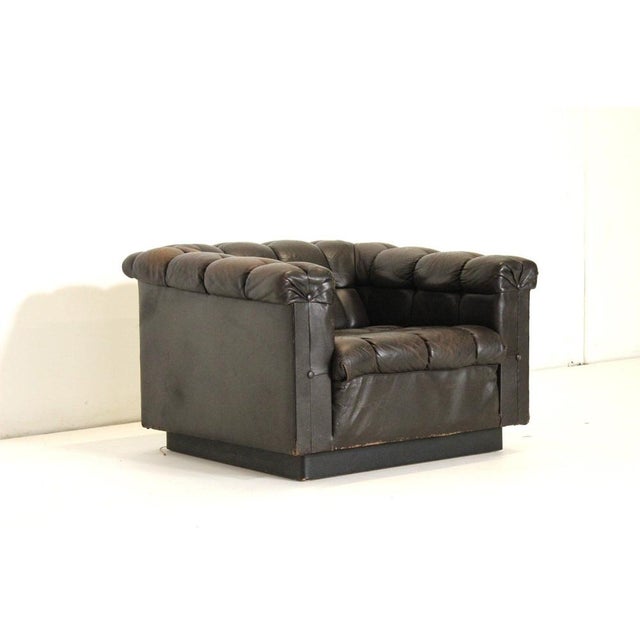 Mid-Century Modern Mid-Century Model 5407 Club Chair in Leather by Edward Wormley for Dunbar, 1960s For Sale - Image 3 of 14