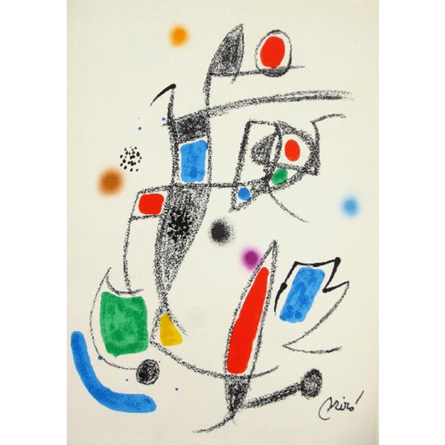 Joan Miro Maravillas with acrostic variations 10, 1975 Original lithograph on guarro paper signed in the plate Edition of...