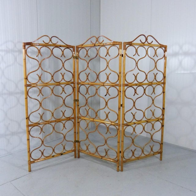 1960s Rattan Room Divider, Italy, 1960s For Sale - Image 5 of 12