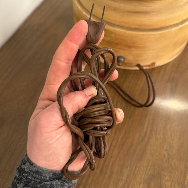 Mid Century Modern Large Scale Ceramic Chinoiserie Knight Table Lamp. James Mont Style For Sale - Image 10 of 12