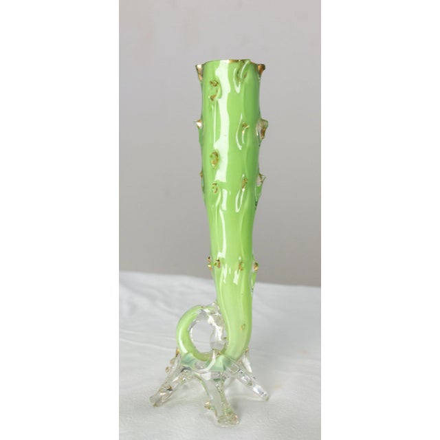 French Soliflor Glass Vase, 1960s For Sale - Image 3 of 8
