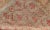Textile Vintage Turkish Tulu Rug With Repeating Coral Motifs on a Faded Brown Green Field For Sale - Image 7 of 8