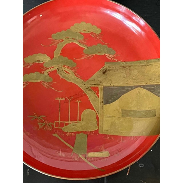 Set of Four Japanese Maki-e Lacquered Pedestal Dishes For Sale In Atlanta - Image 6 of 9
