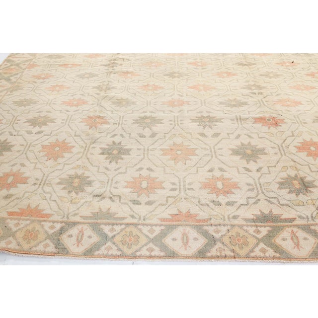 Early 20th Century Doris Leslie Blau Vintage Bezalel Rug For Sale - Image 5 of 8