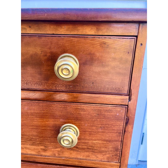 Early 19th century Kentucky Federal cherry chest featuring four graduated drawers. Found in Henderson County, Kentucky....