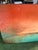 Up for consideration is a beautiful orange and turquoise abstract style painting on canvas. This would look lovely in your...