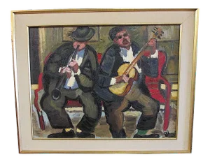 Original Vintage Mid 20th Century Oil/Canvas-Signed/Titled/Dated-Raymond Abner-Paris