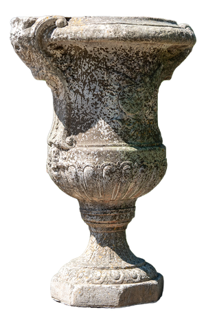 Large Garden Krater Vase in Cast Stone, 1990s