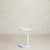 White Vintage French Postmodern White Metal + Marble Adjustable Side Table For Sale - Image 8 of 11