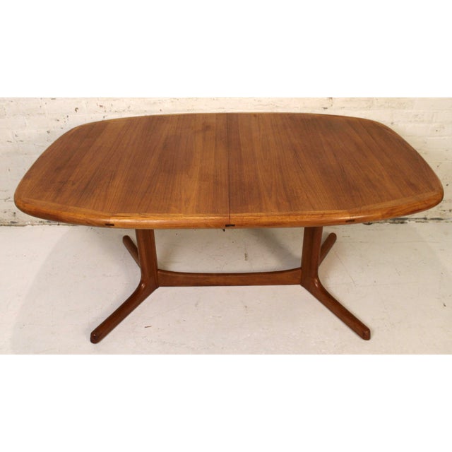 Mid 20th Century Oval Extending Danish Teak Dining Table by Dyrlund For Sale - Image 10 of 16