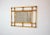 1960s Italian Rattan & Bamboo Rectangular Wall Mirror, 1960s For Sale - Image 5 of 10