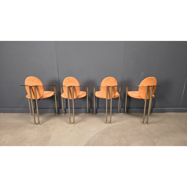 1980s Vintage Dining Chairs from Belgo Chrom, 1980s, Set of 4 For Sale - Image 5 of 14