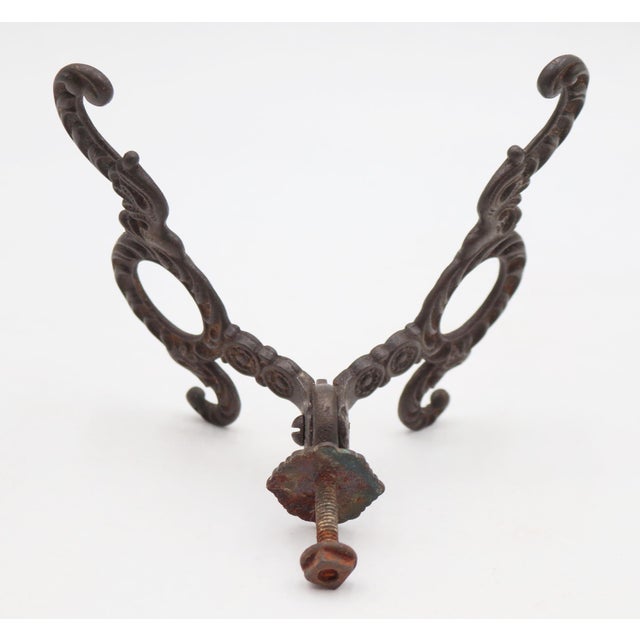 Neoclassical Cast Iron Antique Hall Tree Hook For Sale - Image 9 of 9