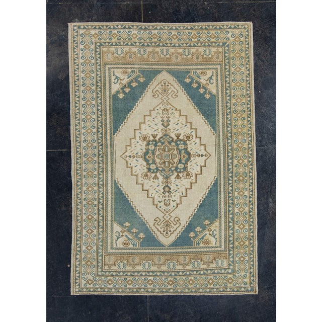 Brown Turkish Anatolian Rug 3'10" x 5'7" #17577 For Sale - Image 8 of 8
