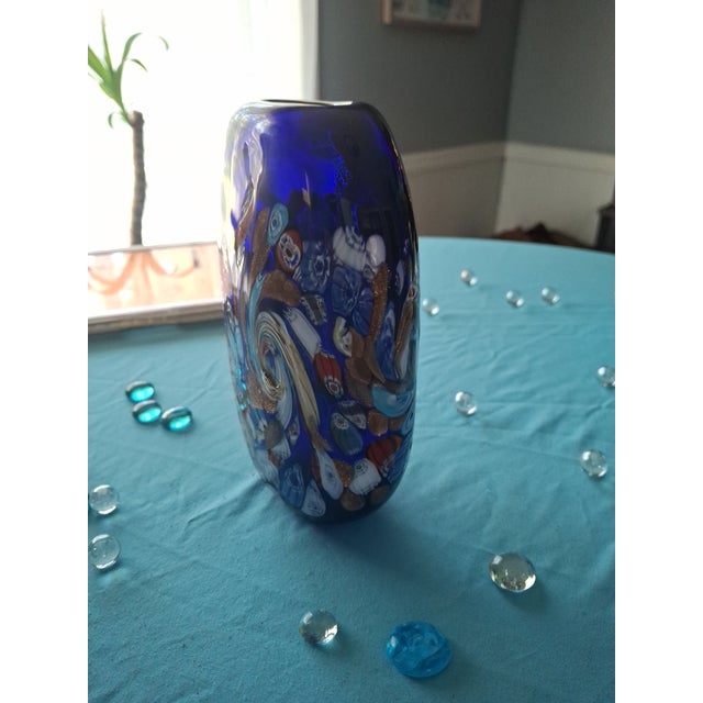 1960s 1960s Authentic Murano Glass Millefiori Vase For Sale - Image 5 of 6