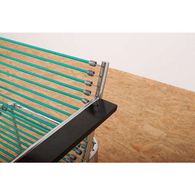 René Herbst Sandows Armchair in Chrome-Plated Tubular Steel Frame by René Herbst, 1930s For Sale - Image 4 of 11