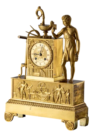 Mantel Clock with Allegory of the Sciences, France, 1830s